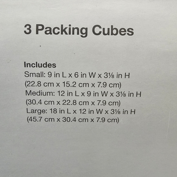 3pc Packing Cube Set Light - Made by Design - Picture 4 of 7